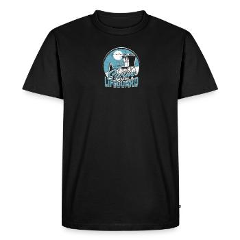Nager avec un sauveteur - sauveteur - T-shirt Premium bio Homme - noir - Devant - Nico (187cm)