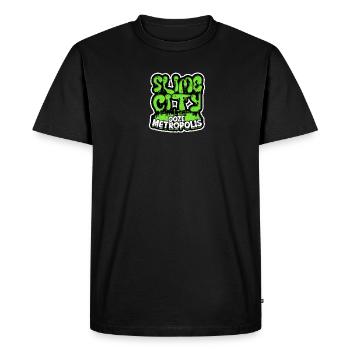 Slime City: Ooze Metropolis - Slime - T-shirt Premium bio Homme - noir - Devant - Nico (187cm)