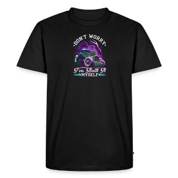 Le mécanicien Hot Rod Ive l’a construit moi-même, Muscle Car - T-shirt Premium bio Homme - noir - Devant - Nico (187cm)