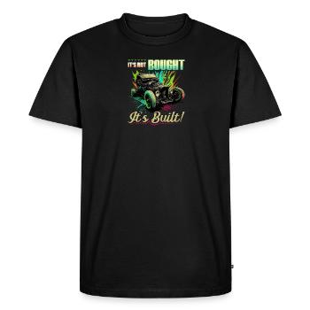 Hot Rod, ce n’est pas acheté son rat construit et muscle car - T-shirt Premium bio Homme - noir - Devant - Nico (187cm)