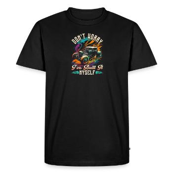 Le mécanicien Hot Rod Ive l’a construit moi-même, Muscle Car - T-shirt Premium bio Homme - noir - Devant - Nico (187cm)