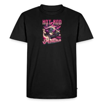 Hot Rod Momma, Muscle Car Hot Rod féminin - T-shirt Premium bio Homme - noir - Devant - Nico (187cm)