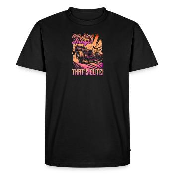 Citation de Hot Rod Grandma Bingo, Rétro Womens Hot Rod - T-shirt Premium bio Homme - noir - Devant - Nico (187cm)