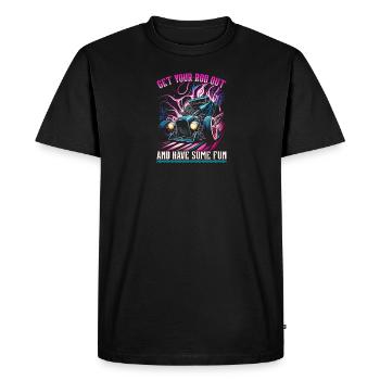 Hot Rod, Sortez votre canne, Retro Muscle Car Femmes - T-shirt Premium bio Homme - noir - Devant - Nico (187cm)