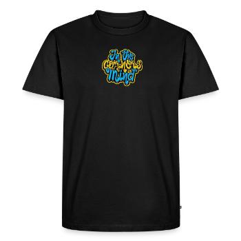 Dans les coins de mon - Mémoire - T-shirt Premium bio Homme - noir - Devant - Nico (187cm)
