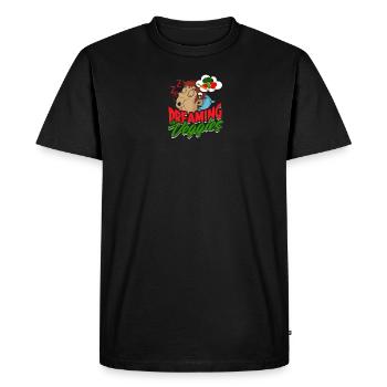 Dreaming in Veggies - Veggie - Men's Premium Organic T-Shirt - black - Front - Nico (187cm)