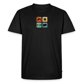 Batterie Joueur de batterie Percussion Musique - Batterie - T-shirt Premium bio Homme - noir - Devant - Nico (187cm)