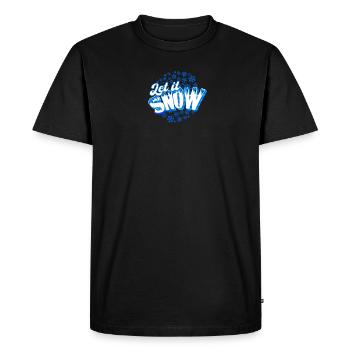 Let it Snow - Snow - T-shirt Premium bio Homme - noir - Devant - Nico (187cm)