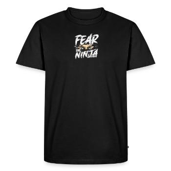 Fear the Ninja Within - Ninja - Men's Premium Organic T-Shirt - black - Front - Nico (187cm)