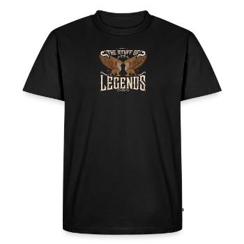 L’étoffe des légendes - Legend - T-shirt Premium bio Homme - noir - Devant - Nico (187cm)