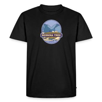 Trek de la Bernina - Grisons, Suisse - T-shirt Premium bio Homme - noir - Devant - Nico (187cm)