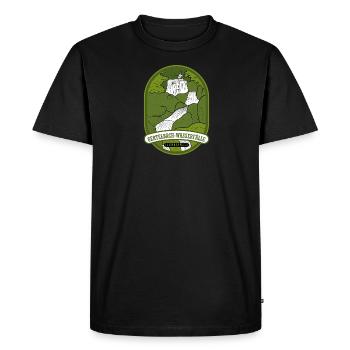 Gertelbach Waterfalls – Black Forest - Men's Premium Organic T-Shirt - black - Front - Nico (187cm)