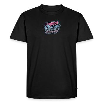 J’ai oublié de charger ma personnalité - Humour - T-shirt Premium bio Homme - noir - Devant - Nico (187cm)
