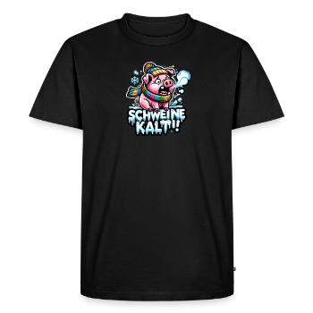Pork cold - Men's Premium Organic T-Shirt - black - Front - Nico (187cm)