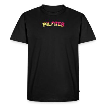 Le Pilates - T-shirt Premium bio Homme - noir - Devant - Nico (187cm)