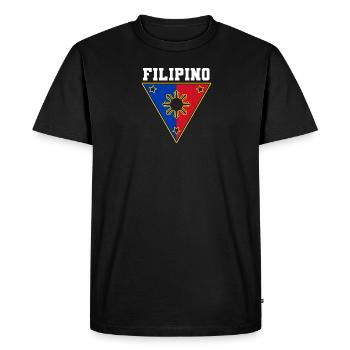 Philippines drapeau philippin fierté je cadeau - T-shirt Premium bio Homme - noir - Devant - Nico (187cm)