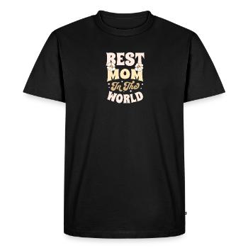 Se souvenir de la fête des mères, de l’anniversaire, de Noël - T-shirt Premium bio Homme - noir - Devant - Nico (187cm)