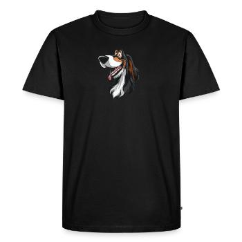 Cadeau Ariegeois | Illustration de dessin animé - T-shirt Premium bio Homme - noir - Devant - Nico (187cm)