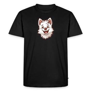 Hokkaido | Illustration de dessin animé - T-shirt Premium bio Homme - noir - Devant - Nico (187cm)