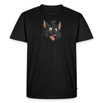 Hrvatski Ovcar | Chien de berger croate | Caricature - T-shirt Premium bio Homme - noir - Devant - Nico (187cm)