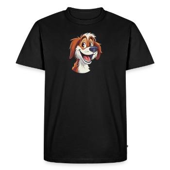 Kooikerhondje Illustration de dessin animé - T-shirt Premium bio Homme - noir - Devant - Nico (187cm)