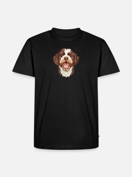Lagotto Romagnolo | Cartoon Artwork - Men's Premium Organic T-Shirt - black