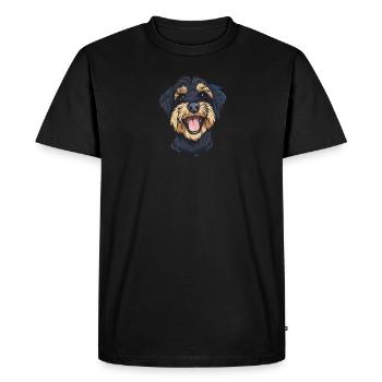 Escalope | Illustration de dessin animé - T-shirt Premium bio Homme - noir - Devant - Nico (187cm)