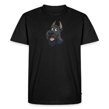 Terrier écossais | Illustration de dessin animé - T-shirt Premium bio Homme - noir - Devant - Nico (187cm)