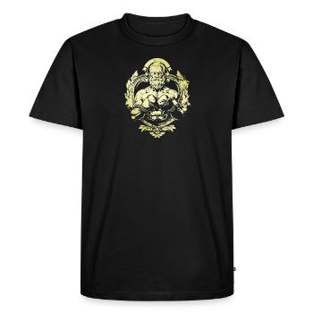 Combattant Boxeur - T-shirt Premium bio Homme - noir - Devant - Nico (187cm)