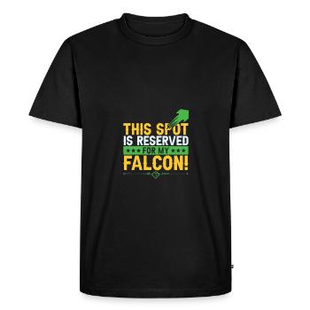 Dicton de la fauconnerie - T-shirt Premium bio Homme - noir - Devant - Nico (187cm)