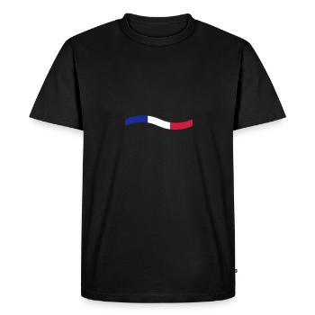 France - T-shirt Premium bio Homme - noir - Devant - Nico (187cm)