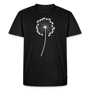 pissenlit - T-shirt Premium bio Homme - noir - Devant - Nico (187cm)