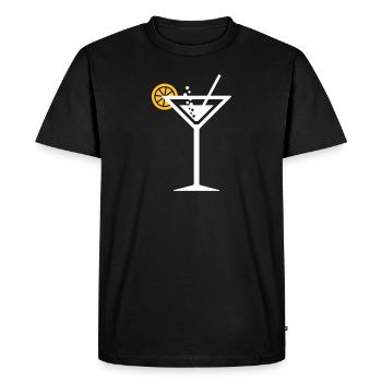 cocktail - Men's Premium Organic T-Shirt - black - Front - Nico (187cm)