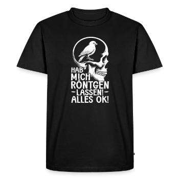I had an X-ray everything ok bird in my head - Men's Premium Organic T-Shirt - black - Front - Nico (187cm)
