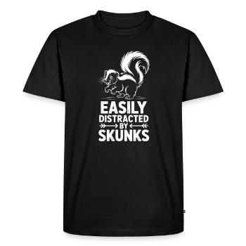 Paroles de moufette Cadeau drôle de moufette - T-shirt Premium bio Homme - noir - Devant - Nico (187cm)