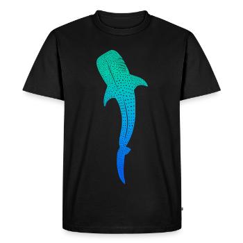 Requins-baleines Enfants colorés Hommes, garçons Requin-baleine - T-shirt Premium bio Homme - noir - Devant - Nico (187cm)
