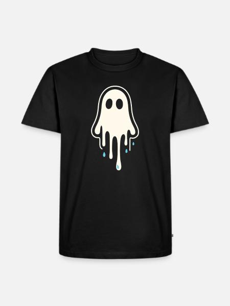 Melting Ghost Art - Men's Premium Organic T-Shirt - black