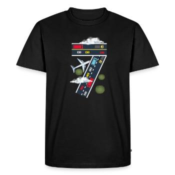 Sept ans Plane Car Lover Lover Boys 7ème anniversaire - T-shirt Premium bio Homme - noir - Devant - Nico (187cm)