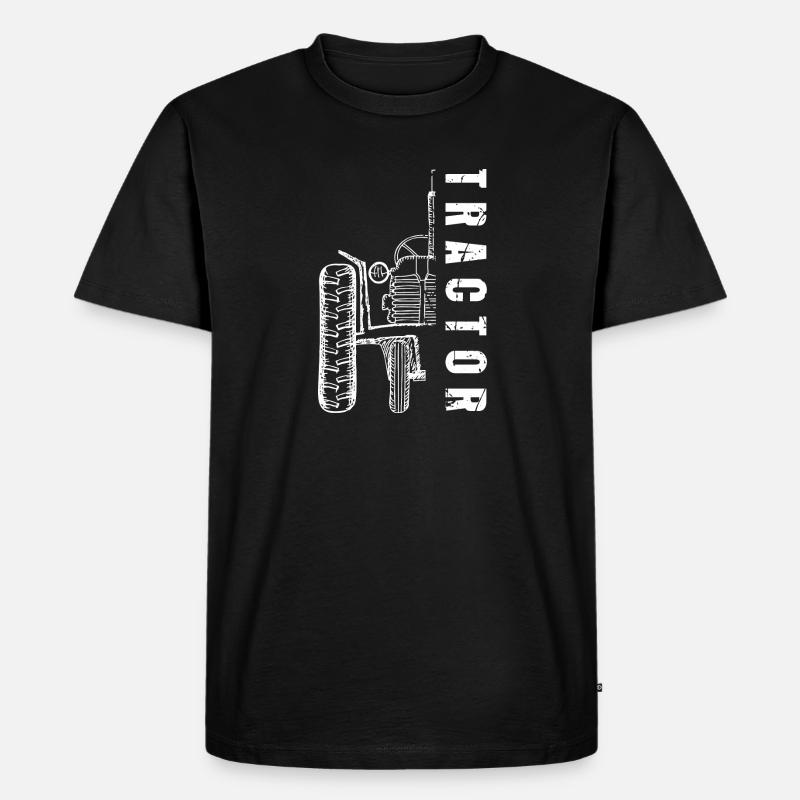 tractor pulling - Men's Premium Organic T-Shirt - black