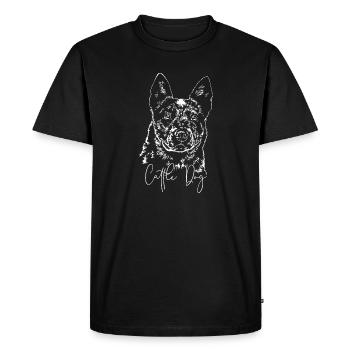 Bétail chien de berger chien chiens chien wilsigns - T-shirt Premium bio Homme - noir - Devant - Nico (187cm)