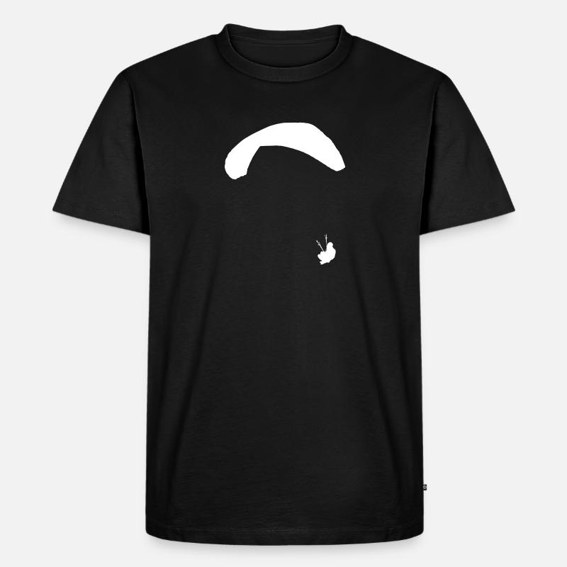 Paragleiter - Männer Premium Bio T-Shirt - Schwarz