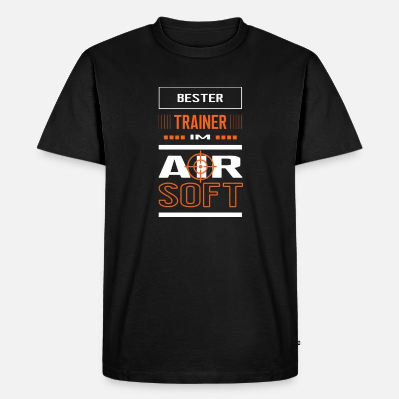 Bester Airsoft Trainer Airsofttrainer Training - Männer Premium Bio T-Shirt - Schwarz