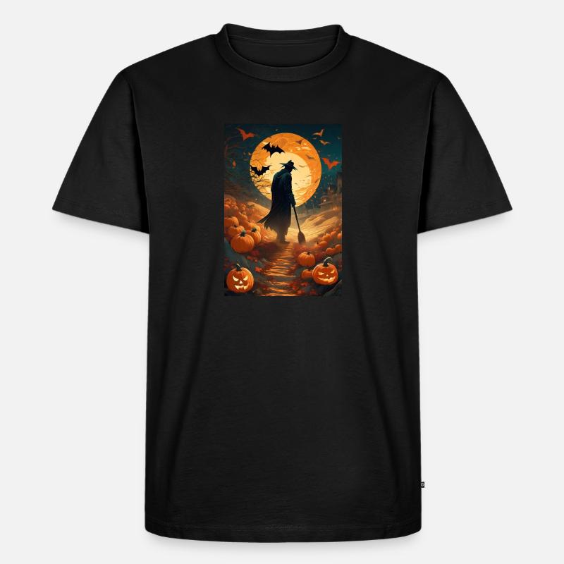 Lebende Vogelscheuche - Männer Premium Bio T-Shirt - Schwarz