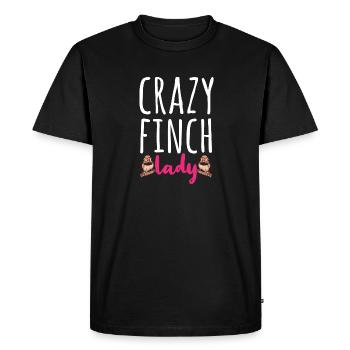 Pinsons zébrés Oiseaux Pinsons zébrés - T-shirt Premium bio Homme - noir - Devant - Nico (187cm)