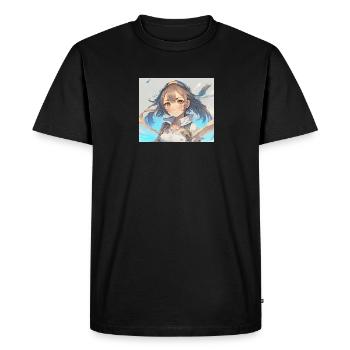 Anime explorer - Men's Premium Organic T-Shirt - black - Front - Nico (187cm)