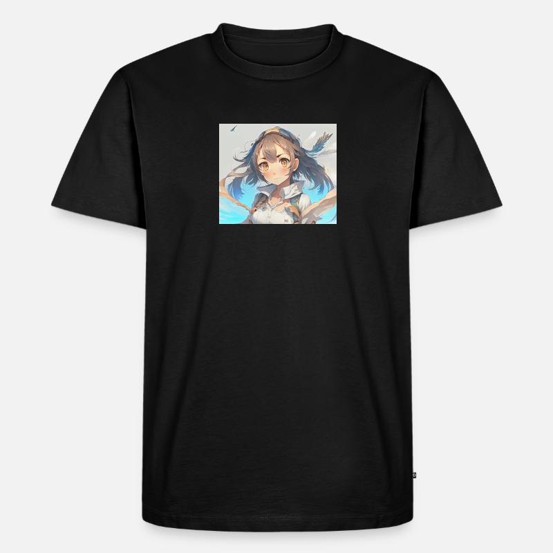 Anime-Entdecker - Männer Premium Bio T-Shirt - Schwarz