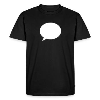 icône de bulle - T-shirt Premium bio Homme - noir - Devant - Nico (187cm)