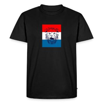 Pays-Bas - T-shirt Premium bio Homme - noir - Devant - Nico (187cm)