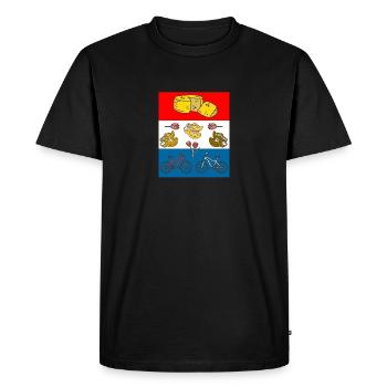 Pays-Bas - T-shirt Premium bio Homme - noir - Devant - Nico (187cm)