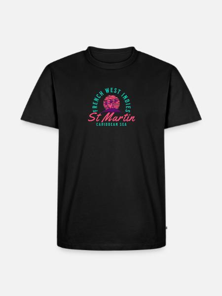 Caribbean St Martin - Men's Premium Organic T-Shirt - black